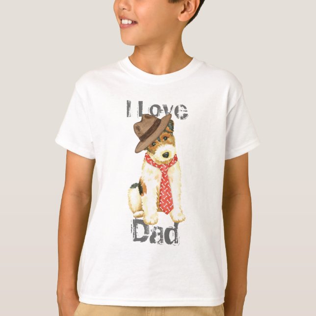 Camiseta Wire Fox Terrier Dad (Anverso)