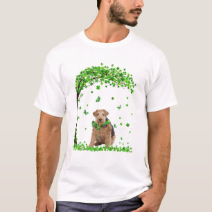 Camiseta Wire Fox Terrier Dog Irish Green Shamrock Clover S