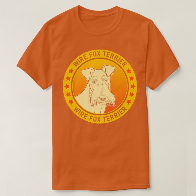 Camiseta Wire Fox Terrier Dog Portrait Premium T-Shirt (Diseño del anverso)