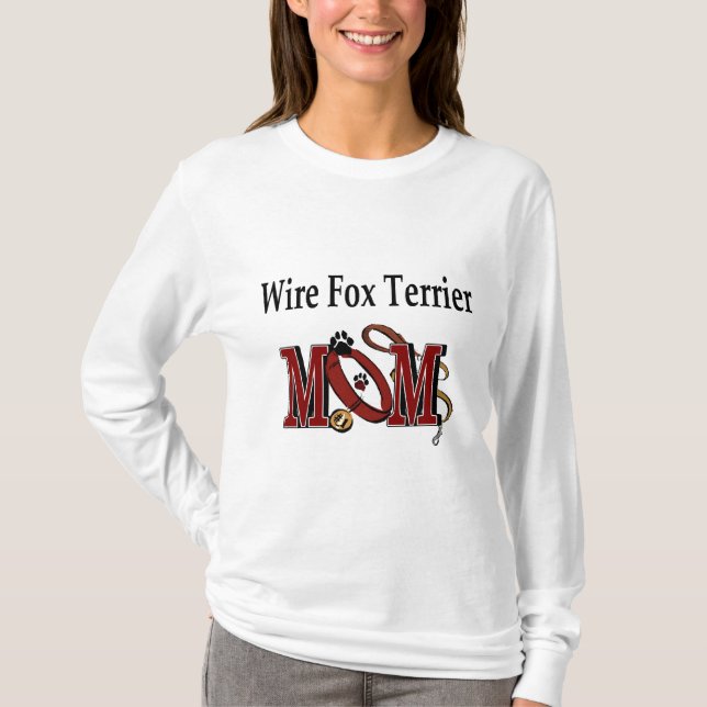 Camiseta Wire Fox Terrier Mom Gifts (Anverso)