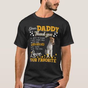 Camiseta Wire Fox Terrier Querido Papá Gracias Por Ser Mi