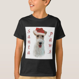 Camiseta Wire Fox Terrier Santa Paws