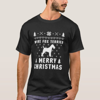 Camiseta WIRE FOX TERRIER Ugly Christmas Dog Lovers Gift