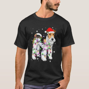 Camiseta Wire Hair Fox Terrier Navidades de Perro Light Xma