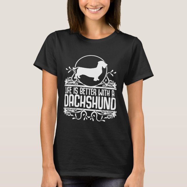 Camiseta Wire Haired Dachshund Cazando Perro (Anverso)
