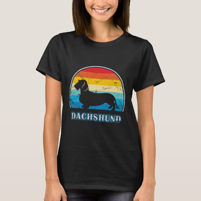 Camiseta Wire Haired Dachshund Vintage Dog (Anverso)