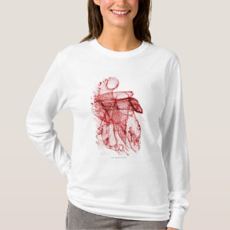 Camiseta Wireframe de Digitaces del corazón humano