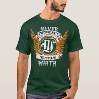 Camiseta Wirth Name Shirt nunca subestima el poder de