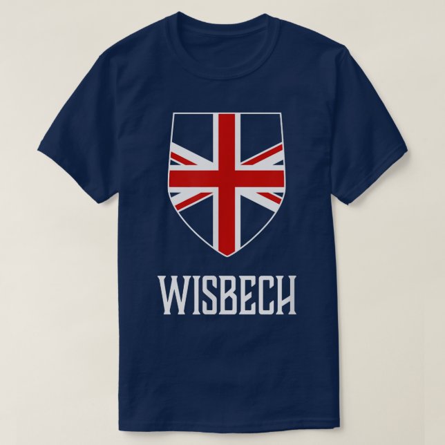 Camiseta Wisbech, Inglaterra - Union Jack británico Reino U (Diseño del anverso)
