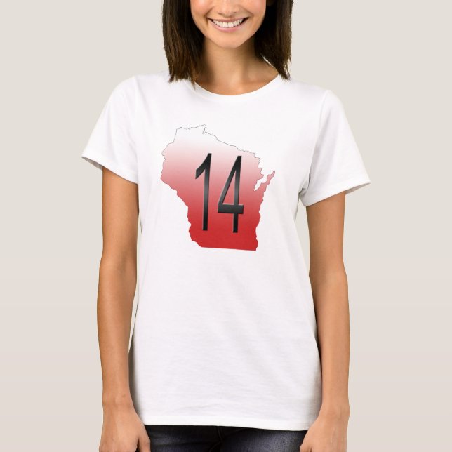Camiseta Wisconsin 14 (Anverso)