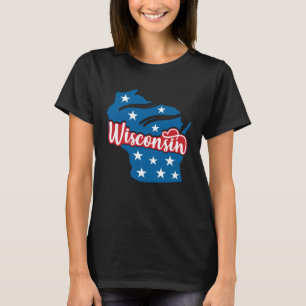 Camiseta Wisconsin 4 De Julio Día De La Independencia De La
