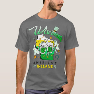 Camiseta Wisconsin Americas Ireland Irish St Patricks Day B