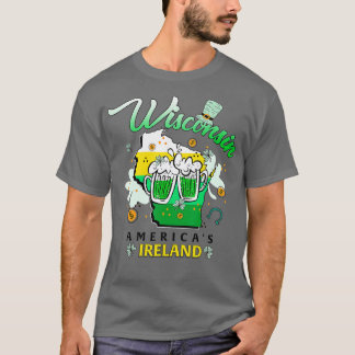Camiseta Wisconsin Americas Ireland Irish St Patricks Day B