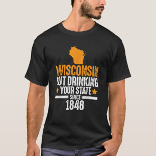 Camiseta Wisconsin Bebe Tu Estado Desde 1848 Divertido