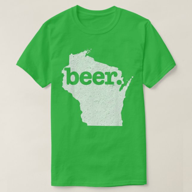 Camiseta Wisconsin Beer Home State Love (Diseño del anverso)