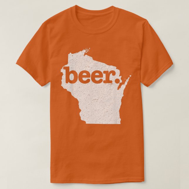 Camiseta Wisconsin Beer Home State Love (Diseño del anverso)