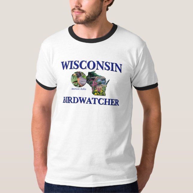 Camiseta Wisconsin Birdwatcher (Anverso)