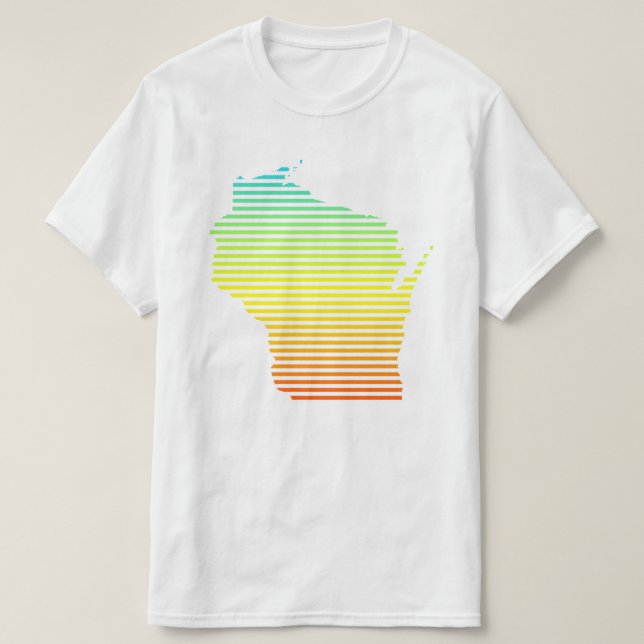 Camiseta wisconsin chill fade (Diseño del anverso)