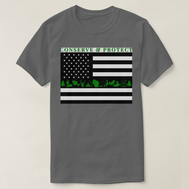 Camiseta Wisconsin DNR Conservation Warden (Diseño del anverso)