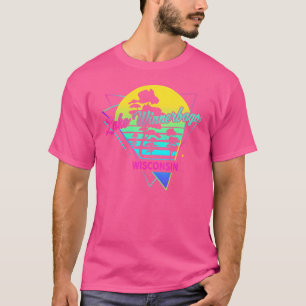 Camiseta Wisconsin EEUU Nostalgic Retro Lake Winnebago