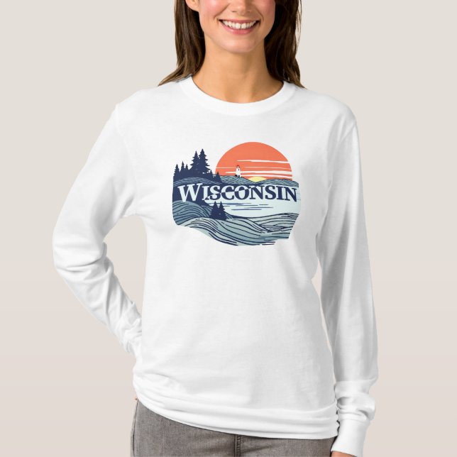 Camiseta Wisconsin Estados Unidos de América (Anverso)