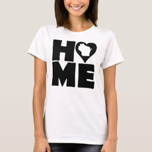 Camiseta Wisconsin Home Heart State Tees