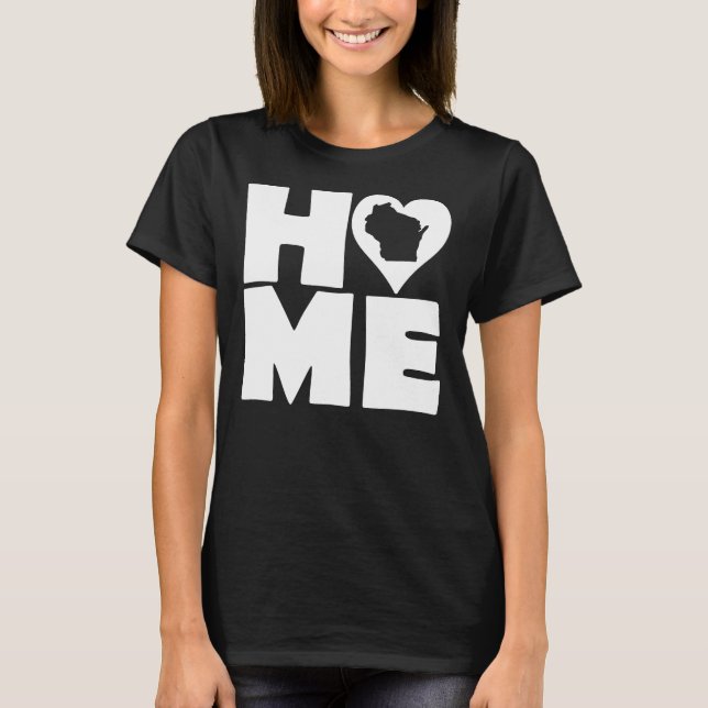Camiseta Wisconsin Home Heart State Tees (Anverso)