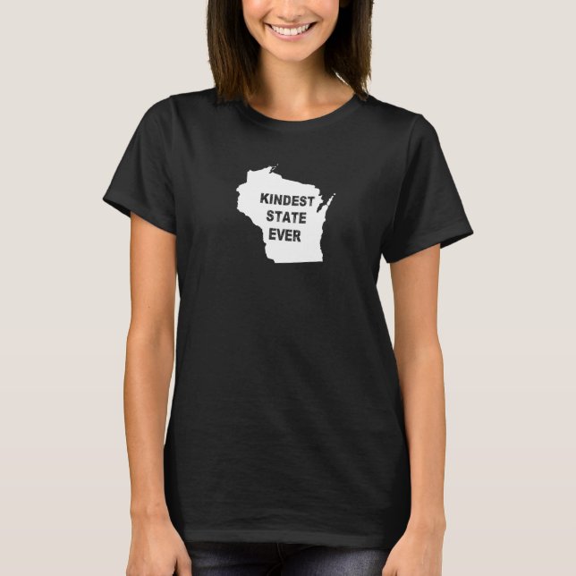 Camiseta Wisconsin Kindest State Viaje Mejor Rango Al M (Anverso)
