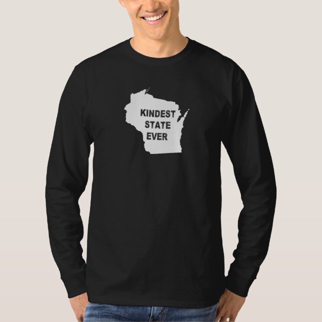 Camiseta Wisconsin Kindest State Viaje Mejor Rango Al M (Anverso)