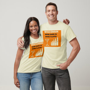 Camiseta Wisconsin Más Bares En Más Lugares