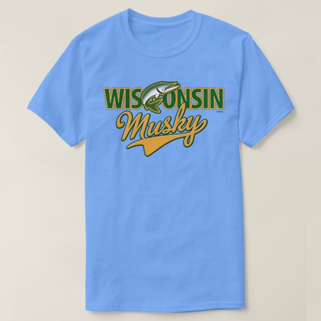 Camiseta Wisconsin Musky (Diseño del anverso)