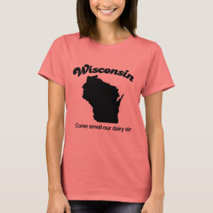 Camiseta Wisconsin - olor venido nuestro aire de la