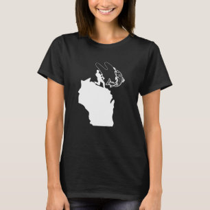 Camiseta Wisconsin Pesca Wi Amor A Pescado