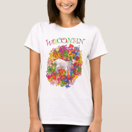 Camiseta Wisconsin psicodélico Goatling