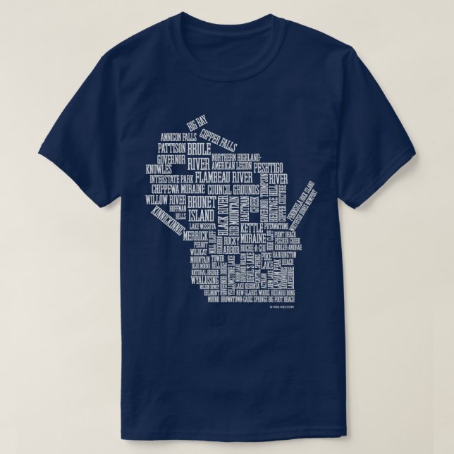 Camiseta Wisconsin State Parks WisKid (Diseño del anverso)