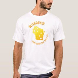 Camiseta Wisconsin viene olor nuestro aire de la lechería