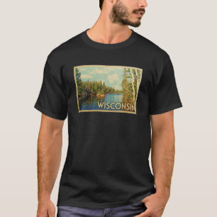 Camiseta Wisconsin Vintage Travel