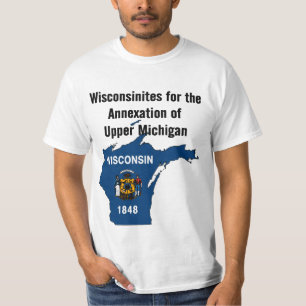 Camiseta Wisconsinites para la anexión de Michigan superio