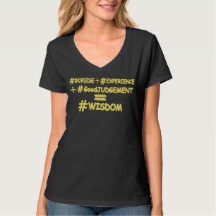 Camiseta "WISDOM EQUATION" Diseño De Expresión Cute. ¡Hazte