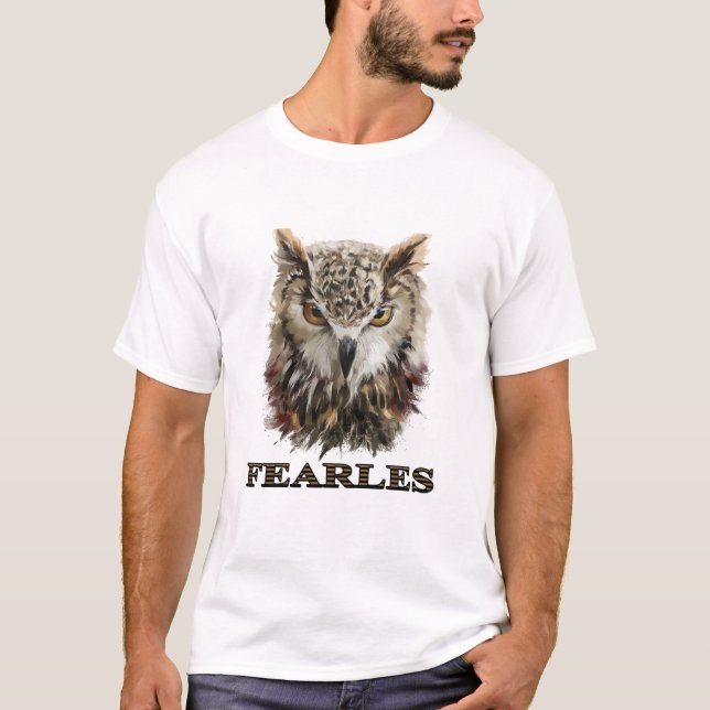 Camiseta Wise Gaze Owl T-Shirt 🦉 (Anverso)