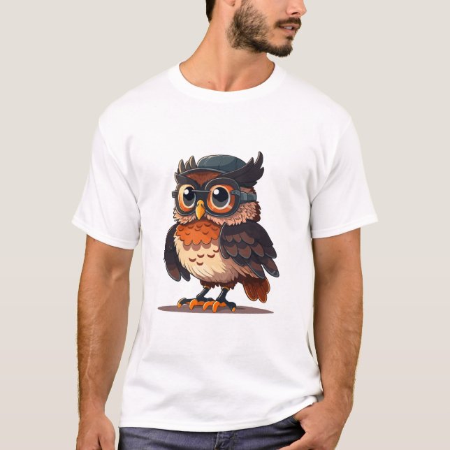 Camiseta Wise Whimsy: la búho académica (Anverso)