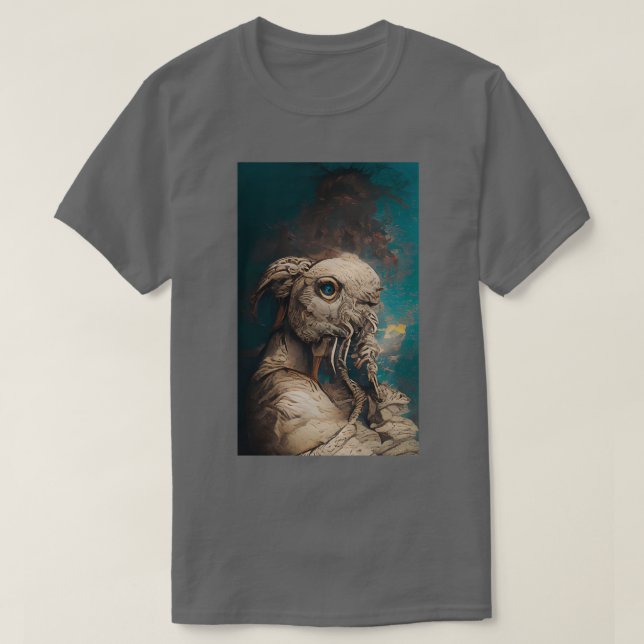 Camiseta Wise White Parrot (Diseño del anverso)