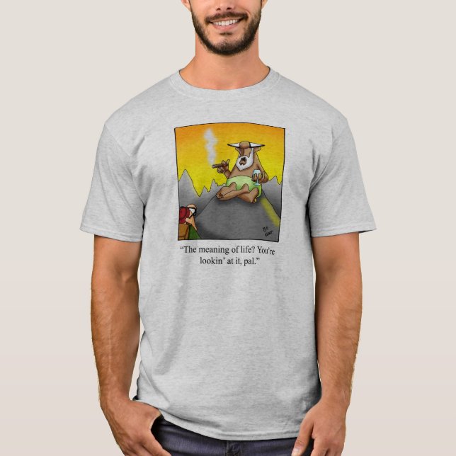 Camiseta Wiseman Cigar Humor Tee Shirt (Anverso)