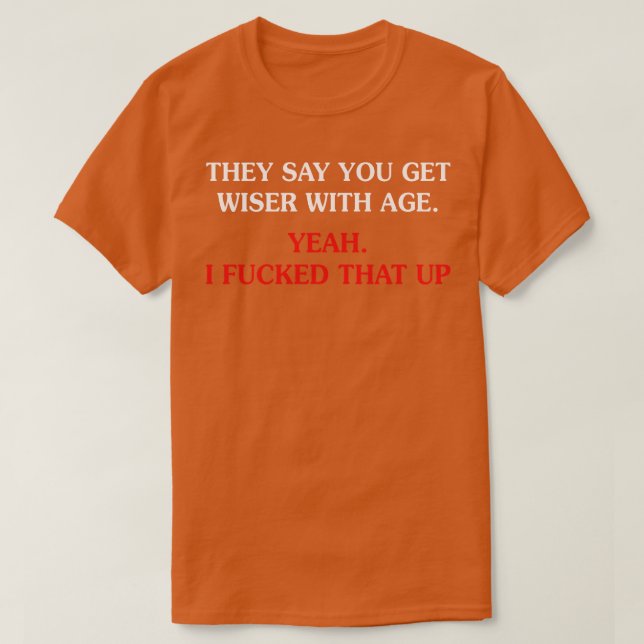 Camiseta Wiser Con Edad (Diseño del anverso)