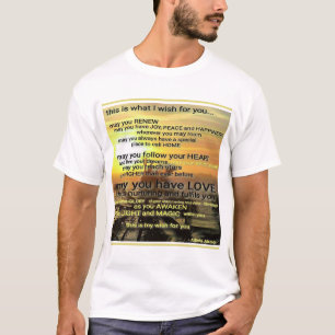 Camiseta WISH del poeta Adiela Akoo
