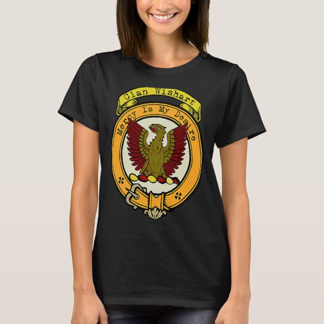Camiseta Wishart Clan Escudo escocés 1 (Anverso)