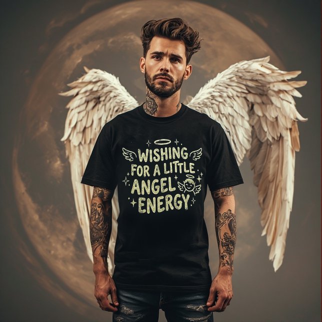 Camiseta Wishing For a Little Angel Energy, Cute Angel (Subido por el creador)