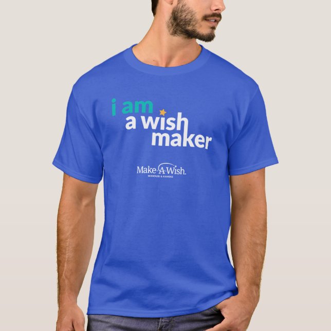 Camiseta WishMaker Blue Shirt (Anverso)