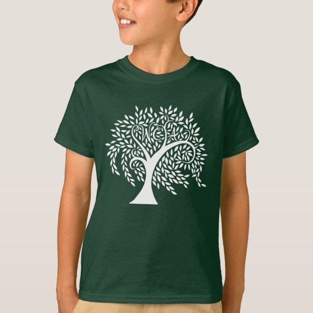 Camiseta Wispy del logotipo del árbol de la (Anverso)
