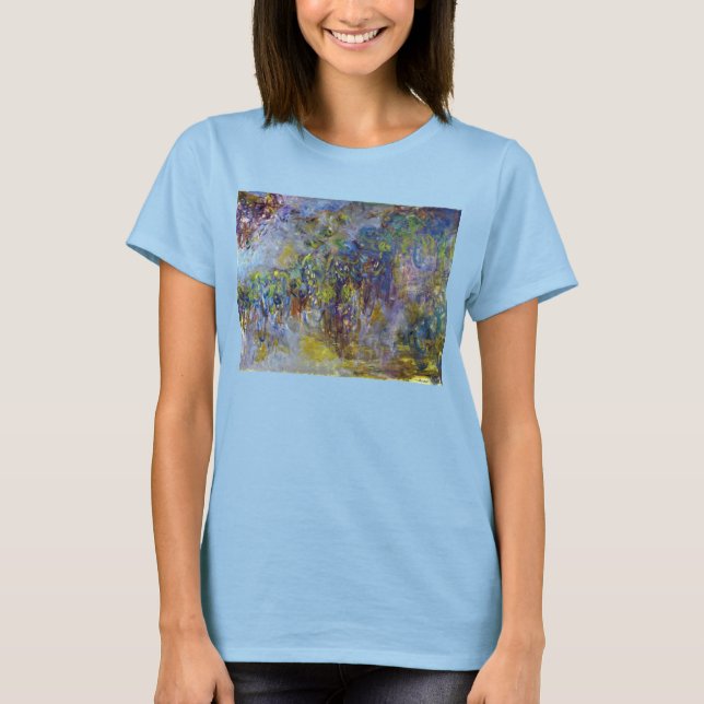 Camiseta Wisteria (mitad derecha) por Claude Monet (Anverso)